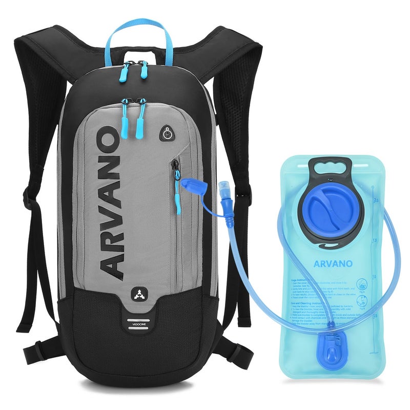 Arvano Hydration Backpack, Lightweight Hydration Pack with 2L Water Bladder, 6L Water Backpack for Men Women Cycling, Hiking, Mountain Biking, Skiing - Image 1